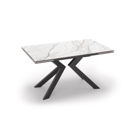Стол PAUL 140 Bianco Gold Ceramic, BK